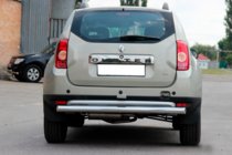 Dacia Duster 2008–2018 Rak bakre skyddsbåge (rostfritt stål) foto 5