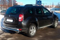 Dacia Duster 2008–2018 Rak bakre skyddsbåge (rostfritt stål) foto 2