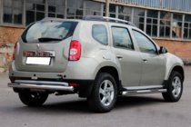 Dacia Duster 2008–2018 Rak bakre skyddsbåge (rostfritt stål) foto 4
