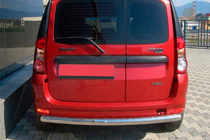Renault Logan MCV 2005–2013 Bakre skyddsbåge (rostfritt stål) foto 1