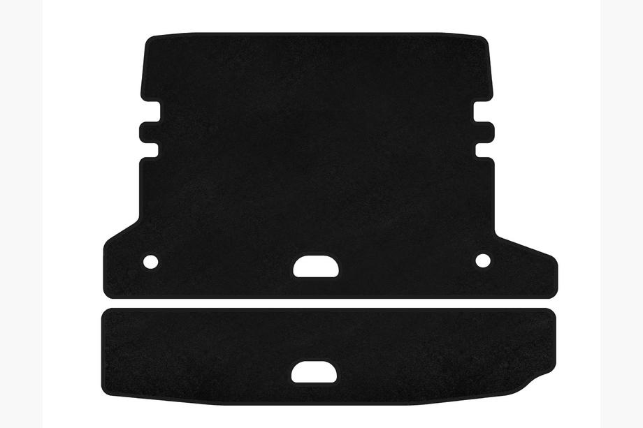 BMW 3-serien F30/F31 2012–2019 Textil bagagerumsmatta Classic V-2 (för F-31, Svart) Foto 1