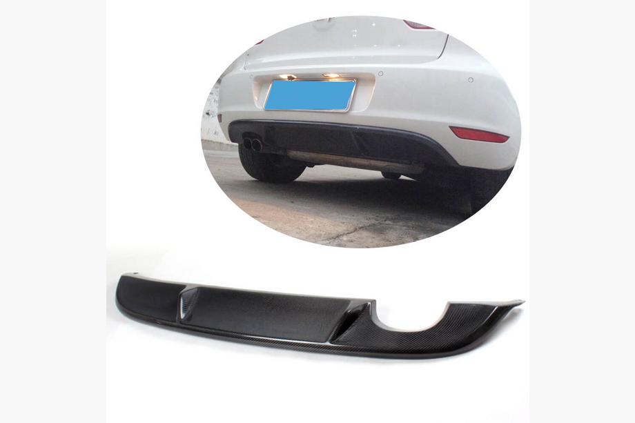 Volkswagen Golf 6 2008–2014 Bakre stötfångardiffusor V1 (för Base HB 2010-2013, kolfiber) Image