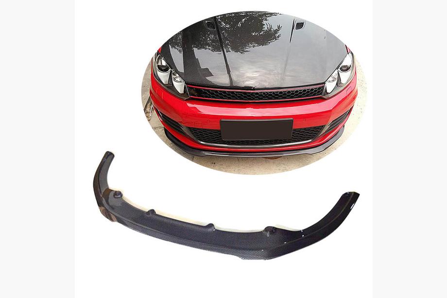Volkswagen Golf 6 2008–2014 Frontsplitter (frontläpp) Lip V1 (för GTI HB 2010-2013, kolfiber) Image