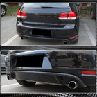 Volkswagen Golf 6 2008–2014 Bakre stötfångardiffusor V2 (för GTI HB 2010-2013, kolfiber) foto 3