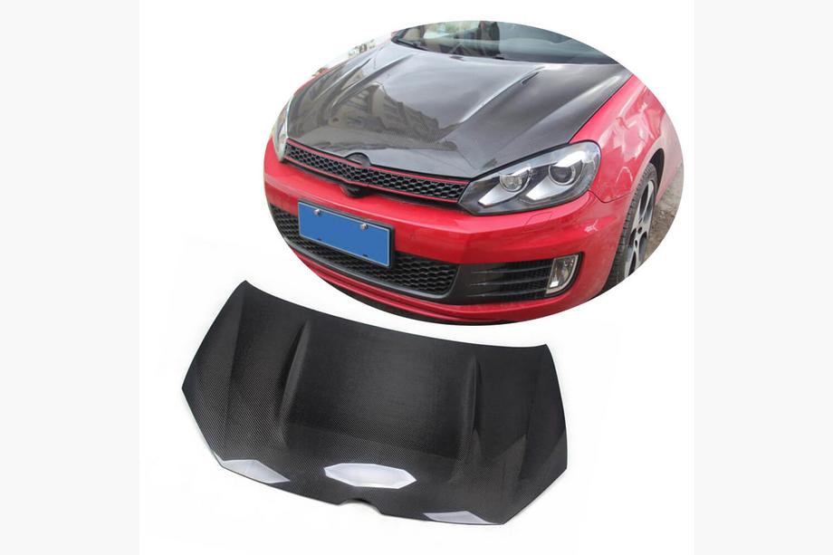 Volkswagen Golf 6 2008–2014 Motorhuv (för HB 2010-2013, kolfiber) Image