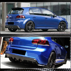 Volkswagen Golf 6 2008–2014 Bakre stötfångardiffuser V1 (för R/R20 HB 2010-2013, kolfiber) foto 4