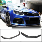 Volkswagen Golf 6 2008–2014 Frontläpp till stötfångare Lip V1 (för R HB 2010-2013, kolfiber) foto 1