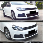 Volkswagen Golf 6 2008–2014 Frontläpp till stötfångare Lip V1 (för R HB 2010-2013, kolfiber) foto 4