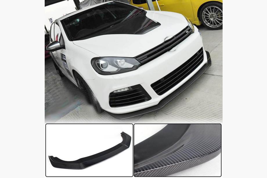 Volkswagen Golf 6 2008–2014 Frontläpp Lip V2 (för R HB 2010-2013, kolfiber) Image