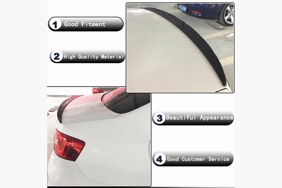 Volkswagen Jetta 2011–2018 Spoiler (för 2011-2014, kolfiber) Foto 3
