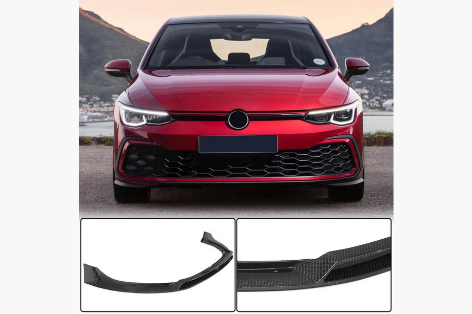 Volkswagen Golf 8 2019– Frontläpp Lip (för GTI HB, torr kolfiber) Image