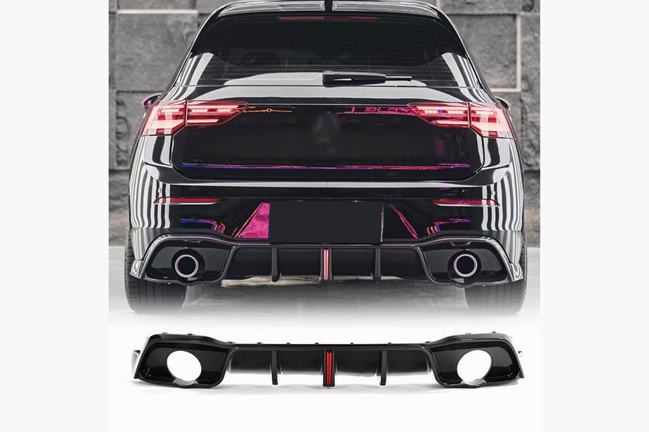 Volkswagen Golf 8 2019– Bakre stötfångardiffusor (för GTI HB, kolfiber) Image