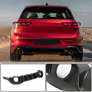 Bakre stötfångardiffuser (för GTI HB, dry carbon) foto 1