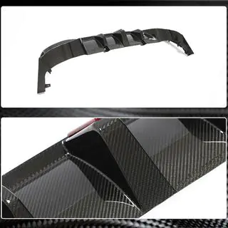 Bakre stötfångardiffuser (för GTI HB, dry carbon) foto 3