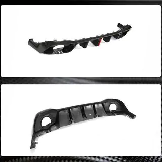 Bakre stötfångardiffuser (för GTI HB, dry carbon) foto 4