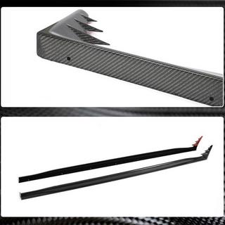 Sidoskärmar/side skirts (för GTI / R-Line HB, kolfiber) foto 3