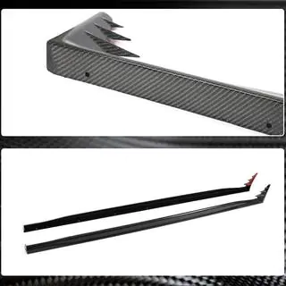 Sidoskärmar/side skirts (för GTI / R-Line HB, kolfiber) foto 3