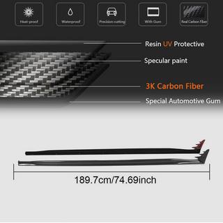 Sidoskärmar/side skirts (för GTI / R-Line HB, kolfiber) foto 4