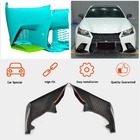 Lexus GS 2011–2020 Frontspoiler-läppar (för F-Sport 2011-2015, kolfiber) foto 2