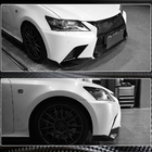 Lexus GS 2011–2020 Frontspoiler-läppar (för F-Sport 2011-2015, kolfiber) foto 4