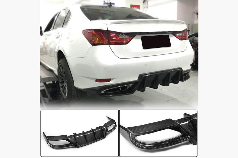 Lexus GS 2011–2020 Bakre stötfångardiffusor (för F-Sport 2011-2015, kolfiber) Image