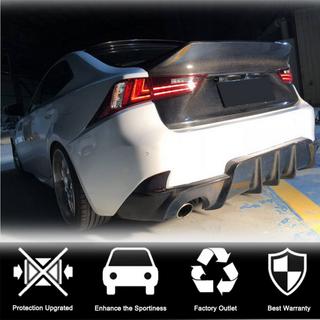Bakre stötfångardiffusor V1 (för Base/F-Sport 2013-2016, kolfiber) Lexus IS 2013– foto 2