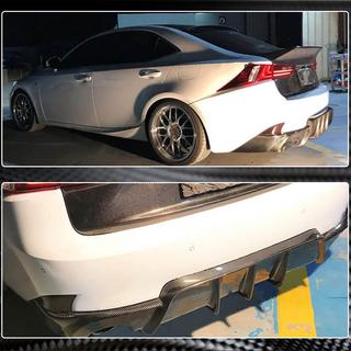 Bakre stötfångardiffusor V1 (för Base/F-Sport 2013-2016, kolfiber) Lexus IS 2013– foto 4