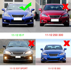Lexus IS 2005–2013 Frontspoilerlip till främre stötfångare (för F 2011-2013, kolfiber) foto 6