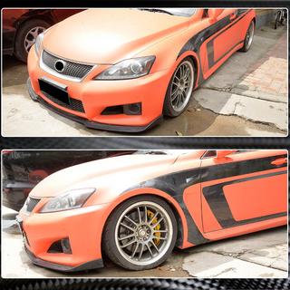 Frontspoilerlip till främre stötfångare (för F 2011-2013, kolfiber) Lexus IS 2005–2013 foto 3