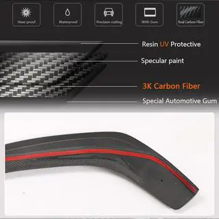 Frontläpp till främre stötfångare Lip (för F-Sport 2013-2016, Carbon, kolfiber) foto 4