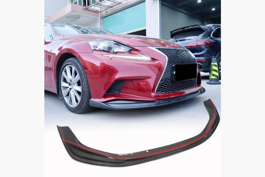 Lexus IS 2013– Frontläpp till främre stötfångare Lip (för F-Sport 2013-2016, Carbon, kolfiber) Image