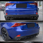 Lexus IS 2013– Kolfiber bakre stötfångarlist (för Base/F-Sport 2016-2020, carbon) foto 5