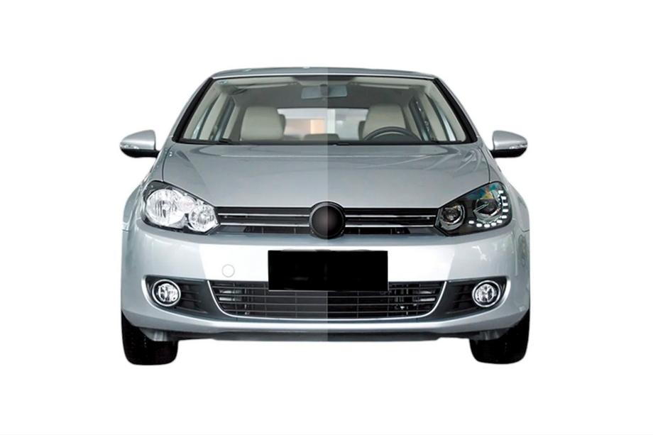 Volkswagen Golf 6 2008–2014 LED-strålkastare fram med DRL (2 st) Foto 1