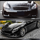 Infiniti G25/G35/37 (V36/CV36) 2006–2015 Frontläpp till främre stötfångare (för G37 Coupe 2009-2013, kolfiber) foto 3