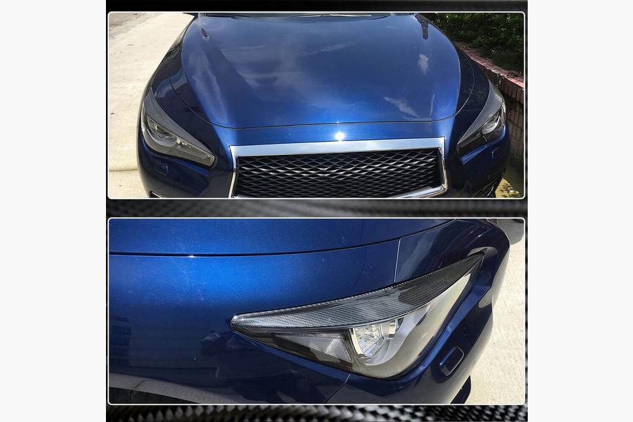 Infiniti Q50/Q60 2013–2024 Strålkastarögonlock (för Q50 2014-2017, kolfiber) Foto 3