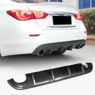 Bakre stötfångardiffusor V1 (för Q50 Base/Sport 2014-2017, kolfiber) Infiniti Q50/Q60 2013–2024 foto 1
