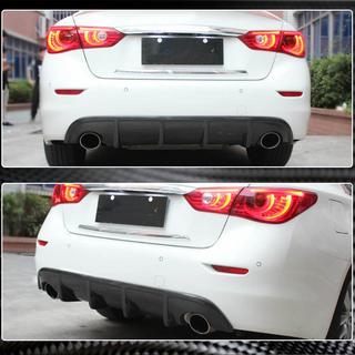 Bakre stötfångardiffusor V1 (för Q50 Base/Sport 2014-2017, kolfiber) Infiniti Q50/Q60 2013–2024 foto 3