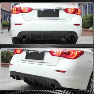Bakre stötfångardiffusor V1 (för Q50 Base/Sport 2014-2017, kolfiber) Infiniti Q50/Q60 2013–2024 foto 3