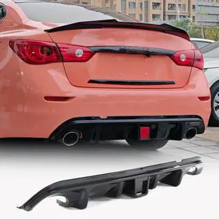 Bakre stötfångardiffusor V2 (för Q50 Base/Sport 2014-2017, kolfiber) Infiniti Q50/Q60 2013–2024 foto 1