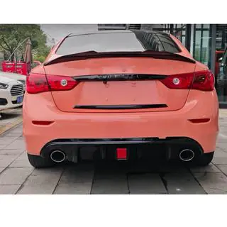 Bakre stötfångardiffusor V2 (för Q50 Base/Sport 2014-2017, kolfiber) Infiniti Q50/Q60 2013–2024 foto 2