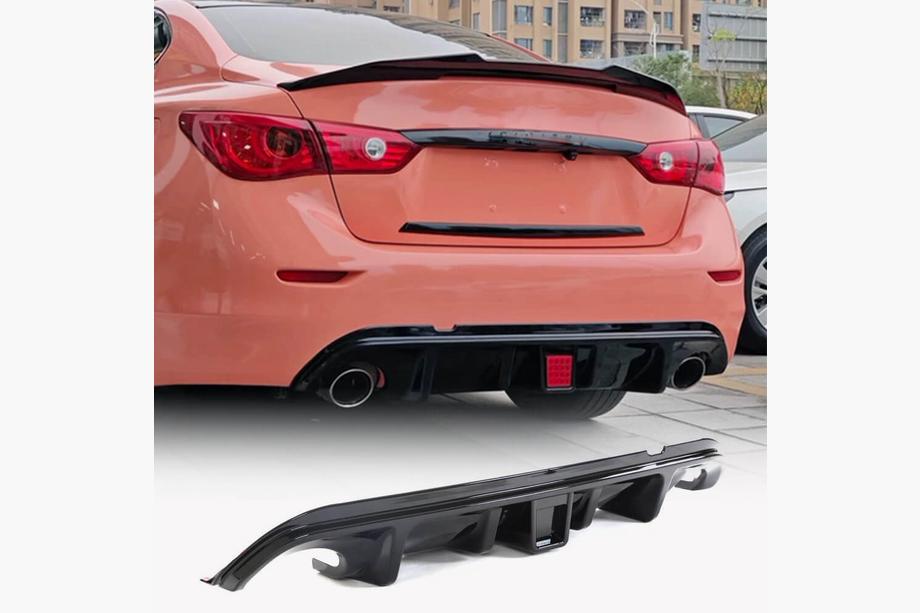 Infiniti Q50/Q60 2013–2024 Bakre stötfångardiffusor V2 (för Q50 Base/Sport 2014-2017, kolfiber) Image