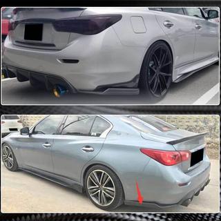 Kolfiber bakre stötfångarlist (för Q50 Base/Sport 2014-2017) Infiniti Q50/Q60 2013–2024 foto 4