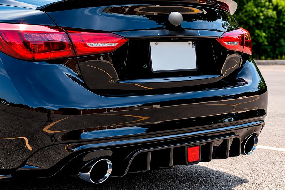 Infiniti Q50/Q60 2013–2024 Bakre stötfångardiffusor V1 (för Q50 Base/Sport 2018-2023) Image