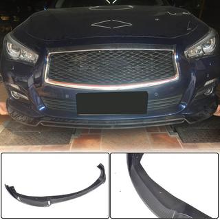 Frontläpp till främre stötfångare Lip V2 (för Q50 Base 2014-2017, kolfiber) Infiniti Q50/Q60 2013–2024 foto 1