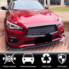 Infiniti Q50/Q60 2013–2024 Frontläpp till stötfångare Lip V1 (för Q50 Base 2018-2023, kolfiber) foto 3