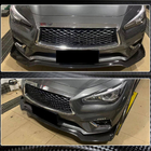 Infiniti Q50/Q60 2013–2024 Frontläpp till stötfångare Lip V1 (för Q50 Base 2018-2023, kolfiber) foto 5