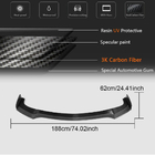 Infiniti Q50/Q60 2013–2024 Frontläpp till stötfångare Lip V1 (för Q50 Base 2018-2023, kolfiber) foto 6