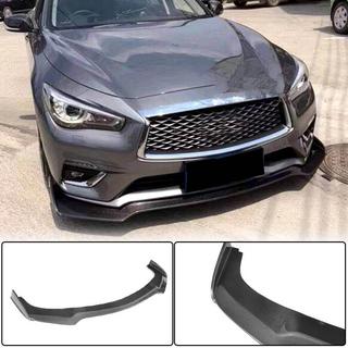 Frontläpp till stötfångare Lip V1 (för Q50 Base 2018-2023, kolfiber) Infiniti Q50/Q60 2013–2024 foto 2