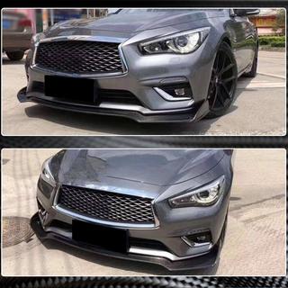 Frontläpp till stötfångare Lip V1 (för Q50 Base 2018-2023, kolfiber) Infiniti Q50/Q60 2013–2024 foto 4