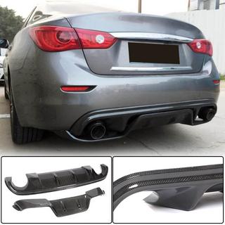 Bakre stötfångardiffusor V3 (för Q50 Base/Sport 2014-2017, kolfiber) Infiniti Q50/Q60 2013–2024 foto 1